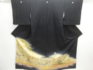 金彩花鳥模様刺繍留袖（比翼付き）